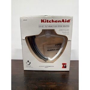 KitchenAid 3.5 Qt Tilt Head Flex Edge Beater KFE35T White Grey KSM3311 NEW